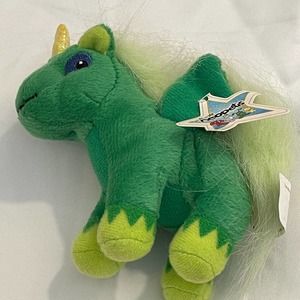 McDonald's 2004 NeoPets Green Uni Plush 4" Toy (Pre-owned)